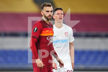 2020-11-05 - Borja Mayoral of Roma reacts during the UEFA Europa League, Group Stage, Group A football match between AS Roma and CFR Cluj on November 5, 2020 at Stadio Olimpico in Rome, Italy - Photo Federico Proietti / DPPI - AS ROMA VS CFR CLUJ - UEFA EUROPA LEAGUE - SOCCER