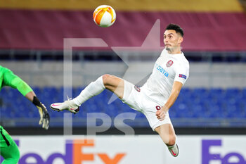 2020-11-05 - Nicolae Carnat of Cluj in action during the UEFA Europa League, Group Stage, Group A football match between AS Roma and CFR Cluj on November 5, 2020 at Stadio Olimpico in Rome, Italy - Photo Federico Proietti / DPPI - AS ROMA VS CFR CLUJ - UEFA EUROPA LEAGUE - SOCCER