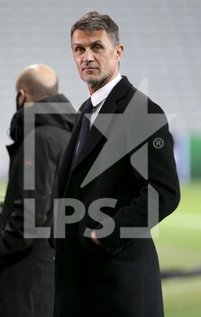 2020-11-26 - Sporting Director of AC Milan Paolo Maldini during the UEFA Europa League, Group H football match between Lille OSC and AC Milan on November 26, 2020 at Pierre Mauroy stadium in Villeneuve-d'Ascq near Lille, France - Photo Jean Catuffe / DPPI - LILLE OSC VS AC MILAN - UEFA EUROPA LEAGUE - SOCCER