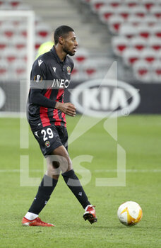 2020-12-03 - Jeff Reine-Adelaide of Nice during the UEFA Europa League, Group C football match between OGC Nice and Bayer Leverkusen on December 3, 2020 at Allianz Riviera stadium in Nice, France - Photo Jean Catuffe / DPPI - OGC NICE VS BAYER LEVERKUSEN - UEFA EUROPA LEAGUE - SOCCER