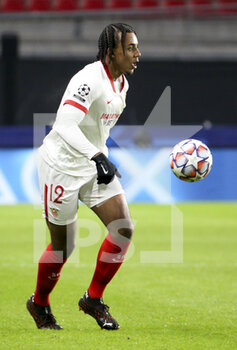 2020-12-08 - Jules Kounde of Sevilla FC during the UEFA Champions League, Group E football match between Stade Rennais and Sevilla FC (FC Seville) on December 8, 2020 at Roazhon Park in Rennes, France - Photo Jean Catuffe / DPPI - STADE RENNAIS VS SEVILLA FC - UEFA EUROPA LEAGUE - SOCCER