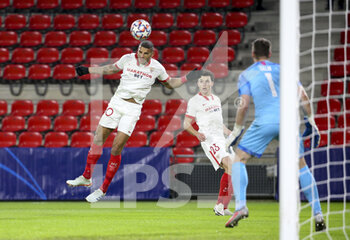 2020-12-08 - Diego Carlos of Sevilla FC during the UEFA Champions League, Group E football match between Stade Rennais and Sevilla FC (FC Seville) on December 8, 2020 at Roazhon Park in Rennes, France - Photo Jean Catuffe / DPPI - STADE RENNAIS VS SEVILLA FC - UEFA EUROPA LEAGUE - SOCCER