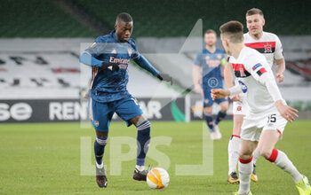 2020-12-10 - Nicolas Pepe of Arsenal during the UEFA Europa League, Group B football match between Dundalk and Arsenal on December 10, 2020 at Aviva Stadium in Dublin, Republic of Ireland - Photo Ben Whitley / ProSportsImages / DPPI - DUNDALK VS ARSENAL - UEFA EUROPA LEAGUE - SOCCER
