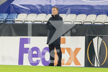 2020-12-10 - Leicester City manager Brendan Rodgers during the UEFA Europa League, Group G football match between Leicester City and AEK Athens on December 10, 2020 at the King Power Stadium in Leicester, England - Photo Jez Tighe / ProSportsImages / DPPI - LEICESTER CITY VS AEK ATHENS - UEFA EUROPA LEAGUE - SOCCER