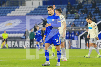 2020-12-10 - Cengiz Under of Leicester City (19) celebrates after the 1-0 goal during the UEFA Europa League, Group G football match between Leicester City and AEK Athens on December 10, 2020 at the King Power Stadium in Leicester, England - Photo Jez Tighe / ProSportsImages / DPPI - LEICESTER CITY VS AEK ATHENS - UEFA EUROPA LEAGUE - SOCCER