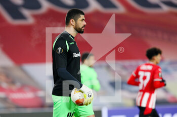 2020-12-10 - Goalkeeper Fabiano of Omonia Nicosia during the UEFA Europa League, Group E football match between PSV and Omonia Nicosia on December 10, 2020 at Philips Stadion in Eindhoven, Netherlands - Photo Perry vd Leuvert / Orange Pictures / DPPI - PSV VS OMONIA NICOSIA - UEFA EUROPA LEAGUE - SOCCER