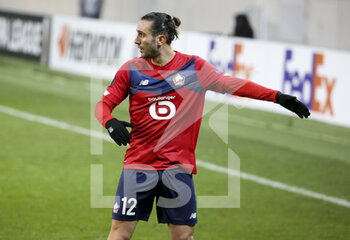 2021-02-18 - Yusuf Yazici of Lille during the UEFA Europa League, round of 32, 1st leg football match between Lille OSC (LOSC) and AFC Ajax Amsterdam on February 18, 2021 at Stade Pierre Mauroy in Villeneuve-d'Ascq near Lille, France - Photo Jean Catuffe / DPPI - LILLE OSC (LOSC) AND AFC AJAX AMSTERDAM - UEFA EUROPA LEAGUE - SOCCER