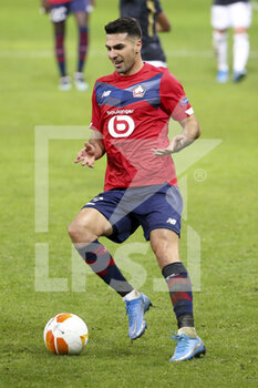 2021-02-18 - Mehmet Zeki Celik of Lille during the UEFA Europa League, round of 32, 1st leg football match between Lille OSC (LOSC) and AFC Ajax Amsterdam on February 18, 2021 at Stade Pierre Mauroy in Villeneuve-d'Ascq near Lille, France - Photo Jean Catuffe / DPPI - LILLE OSC (LOSC) AND AFC AJAX AMSTERDAM - UEFA EUROPA LEAGUE - SOCCER