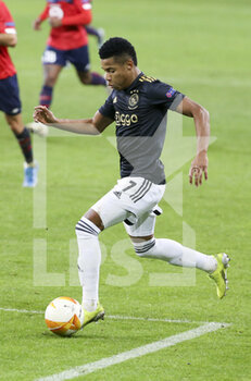 2021-02-18 - David Neres of Ajax during the UEFA Europa League, round of 32, 1st leg football match between Lille OSC (LOSC) and AFC Ajax Amsterdam on February 18, 2021 at Stade Pierre Mauroy in Villeneuve-d'Ascq near Lille, France - Photo Jean Catuffe / DPPI - LILLE OSC (LOSC) AND AFC AJAX AMSTERDAM - UEFA EUROPA LEAGUE - SOCCER