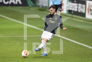2021-02-18 - Nicolas Tagliafico of Ajax during the UEFA Europa League, round of 32, 1st leg football match between Lille OSC (LOSC) and AFC Ajax Amsterdam on February 18, 2021 at Stade Pierre Mauroy in Villeneuve-d'Ascq near Lille, France - Photo Jean Catuffe / DPPI - LILLE OSC (LOSC) AND AFC AJAX AMSTERDAM - UEFA EUROPA LEAGUE - SOCCER
