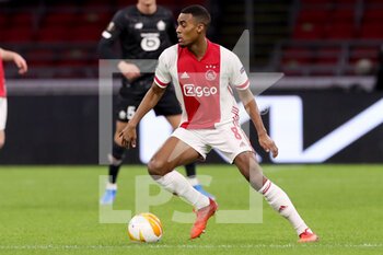 2021-02-25 - Ryan Gravenberch of Ajax during the UEFA Europa League, round of 32, 2nd leg football match between Ajax and Lille OSC on February 25, 2021 at Johan Cruijf Arena in Amsterdam, Netherlands - Photo Marcel ter Bals / Orange Pictures / DPPI - AJAX AND LILLE OSC - UEFA EUROPA LEAGUE - SOCCER