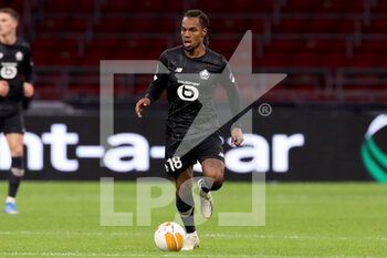 2021-02-25 - Renato Sanches of Lille OSC during the UEFA Europa League, round of 32, 2nd leg football match between Ajax and Lille OSC on February 25, 2021 at Johan Cruijf Arena in Amsterdam, Netherlands - Photo Marcel ter Bals / Orange Pictures / DPPI - AJAX AND LILLE OSC - UEFA EUROPA LEAGUE - SOCCER