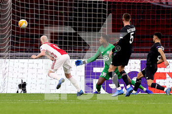 2021-02-25 - Davy Klaassen of Ajax scores a goal during the UEFA Europa League, round of 32, 2nd leg football match between Ajax and Lille OSC on February 25, 2021 at Johan Cruijf Arena in Amsterdam, Netherlands - Photo Marcel ter Bals / Orange Pictures / DPPI - AJAX AND LILLE OSC - UEFA EUROPA LEAGUE - SOCCER