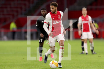 2021-02-25 - Devyne Rensch of Ajax during the UEFA Europa League, round of 32, 2nd leg football match between Ajax and Lille OSC on February 25, 2021 at Johan Cruijf Arena in Amsterdam, Netherlands - Photo Marcel ter Bals / Orange Pictures / DPPI - AJAX AND LILLE OSC - UEFA EUROPA LEAGUE - SOCCER