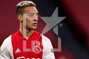 2021-02-25 - Antony of Ajax during the UEFA Europa League, round of 32, 2nd leg football match between Ajax and Lille OSC on February 25, 2021 at Johan Cruijf Arena in Amsterdam, Netherlands - Photo Marcel ter Bals / Orange Pictures / DPPI - AJAX AND LILLE OSC - UEFA EUROPA LEAGUE - SOCCER