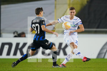 2021-02-25 - Thomas van den Keybus of Club Brugge and Illia Zabarnyi of Dynamo Kiev during the UEFA Europa League, round of 32, 2nd leg football match between Club Brugge and FC Dynamo Kyiv on February 25, 2021 at Jan Breydelstadion in Bruges, Belgium - Photo Jeroen Meuwsen / Orange Pictures / DPPI - CLUB BRUGGE AND FC DYNAMO KYIV - UEFA EUROPA LEAGUE - SOCCER