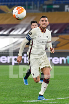 2021-04-15 - Lorenzo Pellegrini of AS Roma seen in action during the UEFA Europa League Quarter Finals football match between AS Roma and AFC Ajax at the Olimpic Stadium in Rome. - AS ROMA VS AFC AJAX - UEFA EUROPA LEAGUE - SOCCER