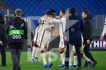 2021-04-15 - exultation at the end of the race seen in action during the UEFA Europa League Quarter Finals football match between AS Roma and AFC Ajax at the Olimpic Stadium in Rome. - AS ROMA VS AFC AJAX - UEFA EUROPA LEAGUE - SOCCER