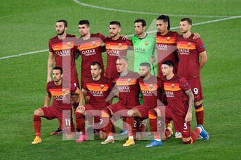 2021-05-06 - AS Roma teams seen in action during the UEFA Europa League Quarter Finals football match between AS Roma and Manchester United at the Olimpic Stadium in Rome. - AS ROMA VS MANCHESTER UNITED - UEFA EUROPA LEAGUE - SOCCER
