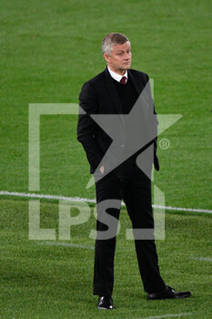 2021-05-06 - Ole Gunnar Solskjær coach of Manchester United seen in action during the UEFA Europa League Quarter Finals football match between AS Roma and Manchester United at the Olimpic Stadium in Rome. - AS ROMA VS MANCHESTER UNITED - UEFA EUROPA LEAGUE - SOCCER