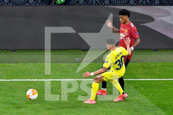 2021-05-26 - Marcus Rashford of Manchester United and Yeremi of Villarreal CF during the UEFA Europa League, Final football match between Villarreal CF and Manchester United on May 26, 2021 at Stadion Energa Gdansk in Gdansk, Poland - Photo Pablo Morano / Orange Pictures / DPPI - FINAL - VILLARREAL CF VS MANCHESTER UNITED - UEFA EUROPA LEAGUE - SOCCER