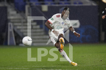 2021-02-09 - Maxwel CORNET of Lyon during the French Cup, round of 64 football match between Olympique Lyonnais and AC Ajaccio on February 9, 2021 at Groupama Stadium in DÃ©cines-Charpieu near Lyon, France - Photo Romain Biard / Isports / DPPI - OLYMPIQUE LYONNAIS AND AC AJACCIO - FRENCH CUP - SOCCER