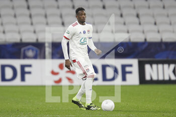 2021-02-09 - Sinaly DIOMANDE of Lyon during the French Cup, round of 64 football match between Olympique Lyonnais and AC Ajaccio on February 9, 2021 at Groupama Stadium in DÃ©cines-Charpieu near Lyon, France - Photo Romain Biard / Isports / DPPI - OLYMPIQUE LYONNAIS AND AC AJACCIO - FRENCH CUP - SOCCER