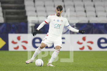 2021-02-09 - Lucas PAQUETA of Lyon during the French Cup, round of 64 football match between Olympique Lyonnais and AC Ajaccio on February 9, 2021 at Groupama Stadium in DÃ©cines-Charpieu near Lyon, France - Photo Romain Biard / Isports / DPPI - OLYMPIQUE LYONNAIS AND AC AJACCIO - FRENCH CUP - SOCCER