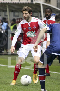 09/02/2021 - Arber Zeneli of Reims during the French Cup, round of 64 football match between Stade de Reims and Valenciennes FC on February 9, 2021 at Auguste Delaune stadium in Reims, France - Photo Jean Catuffe / DPPI - STADE DE REIMS AND VALENCIENNES FC - FRENCH CUP - CALCIO