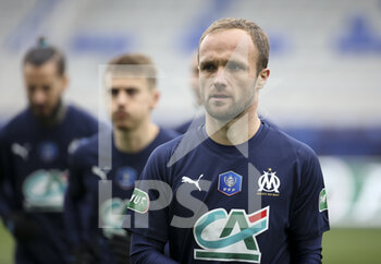 2021-02-10 - Valere Germain of Marseille during the French Cup, round of 64 football match between AJ Auxerre (AJA) and Olympique de Marseille (OM) on February 10, 2021 at Stade Abbe Deschamps in Auxerre, France - Photo Jean Catuffe / DPPI - AJ AUXERRE AND OLYMPIQUE DE MARSEILLE - FRENCH CUP - SOCCER