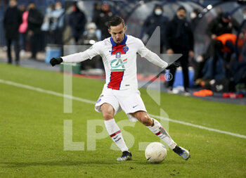 2021-02-10 - Pablo Sarabia of PSG during the French Cup, round of 64 football match between Stade Malherbe de Caen (SM Caen) and Paris Saint-Germain (PSG) on February 10, 2021 at Stade Michel d'Ornano in Caen, France - Photo Jean Catuffe / DPPI - STADE MALHERBE DE CAEN (SM CAEN) AND PARIS SAINT-GERMAIN (PSG) - FRENCH CUP - SOCCER