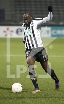 2021-02-11 - Sada Thioub of Angers during the French Cup, round of 64 football match between SCO Angers and Stade Rennais (Rennes) on February 11, 2021 at Stade Raymond Kopa in Angers, France - Photo Jean Catuffe / DPPI - SCO ANGERS AND STADE RENNAIS (RENNES) - FRENCH CUP - SOCCER