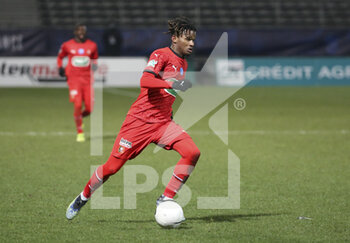 2021-02-11 - Yann Gboho of Rennes during the French Cup, round of 64 football match between SCO Angers and Stade Rennais (Rennes) on February 11, 2021 at Stade Raymond Kopa in Angers, France - Photo Jean Catuffe / DPPI - SCO ANGERS AND STADE RENNAIS (RENNES) - FRENCH CUP - SOCCER