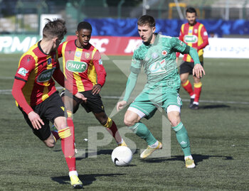 06/03/2021 - Benjamin Gomel of Red Star during the French Cup, round of 32 football match between Red Star FC and RC Lens on March 6, 2021 at Bauer stadium in Saint-Ouen, France - Photo Jean Catuffe / DPPI - RED STAR FC AND RC LENS - FRENCH CUP - CALCIO