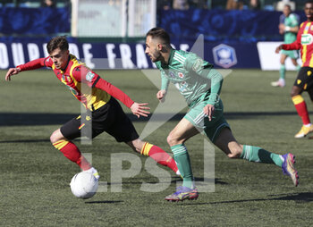 06/03/2021 - Damien Durand of Red Star, Clement Michelin of Lens (left) during the French Cup, round of 32 football match between Red Star FC and RC Lens on March 6, 2021 at Bauer stadium in Saint-Ouen, France - Photo Jean Catuffe / DPPI - RED STAR FC AND RC LENS - FRENCH CUP - CALCIO