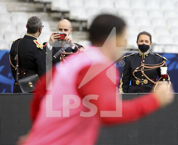 19/05/2021 - Musicians of 'La garde republicaine' during the warm up before the French Cup Final football match between AS Monaco (ASM) and Paris Saint-Germain PSG on May 19, 2021 at Stade de France in Saint-Denis near Paris, France - Photo Jean Catuffe / DPPI - FINAL - AS MONACO (ASM) VS PARIS SAINT-GERMAIN PSG - FRENCH CUP - CALCIO