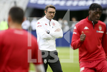 2021-05-19 - Assistant coach of AS Monaco Robert Kovac directs the warm up before the French Cup Final football match between AS Monaco (ASM) and Paris Saint-Germain PSG on May 19, 2021 at Stade de France in Saint-Denis near Paris, France - Photo Jean Catuffe / DPPI - FINAL - AS MONACO (ASM) VS PARIS SAINT-GERMAIN PSG - FRENCH CUP - SOCCER