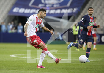 2021-05-19 - Guillermo Maripan of Monaco during the French Cup Final football match between AS Monaco (ASM) and Paris Saint-Germain PSG on May 19, 2021 at Stade de France in Saint-Denis near Paris, France - Photo Jean Catuffe / DPPI - FINAL - AS MONACO (ASM) VS PARIS SAINT-GERMAIN PSG - FRENCH CUP - SOCCER