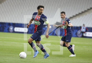 19/05/2021 - Marquinhos, Alessandro Florenzi of PSG during the French Cup Final football match between AS Monaco (ASM) and Paris Saint-Germain PSG on May 19, 2021 at Stade de France in Saint-Denis near Paris, France - Photo Jean Catuffe / DPPI - FINAL - AS MONACO (ASM) VS PARIS SAINT-GERMAIN PSG - FRENCH CUP - CALCIO