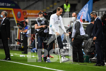 2020-09-10 - Thomas TUCHEL of PSG during the French championship Ligue 1 football match between RC Lens and Paris Saint-Germain on September 10, 2020 at Bollaert stadium in Lens, France - Photo Matthieu Mirville / DPPI - RC LENS (RACING CLUB DE LENS) VS PARIS SAINT-GERMAIN (PSG) - FRENCH LIGUE 1 - SOCCER