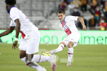 2020-09-10 - Marco Verratti of PSG during the French championship Ligue 1 football match between RC Lens (Racing Club de Lens) and Paris Saint-Germain (PSG) on September 10, 2020 at Stade Felix Bollaert in Lens, France - Photo Juan Soliz / DPPI - RC LENS (RACING CLUB DE LENS) VS PARIS SAINT-GERMAIN (PSG) - FRENCH LIGUE 1 - SOCCER