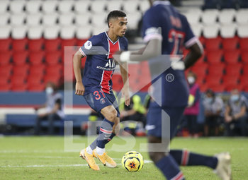 2020-09-16 - Colin Dagba of PSG during the French championship Ligue 1 football match between Paris Saint-Germain (PSG) and FC Metz on September 16, 2020 at Parc des Princes stadium in Paris, France - Photo Juan Soliz / DPPI - PARIS SAINT-GERMAIN (PSG) VS FC METZ - FRENCH LIGUE 1 - SOCCER