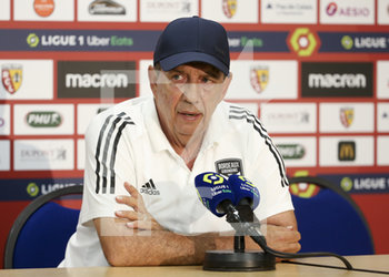2020-09-19 - Coach of Girondins de Bordeaux Jean-Louis Gasset during the press conference following the French championship Ligue 1 football match between RC Lens and Girondins de Bordeaux on September 19, 2020 at Stade Bollaert-Delelis in Lens, France - Photo Juan Soliz / DPPI - RC LENS VS GIRONDINS DE BORDEAUX  - FRENCH LIGUE 1 - SOCCER