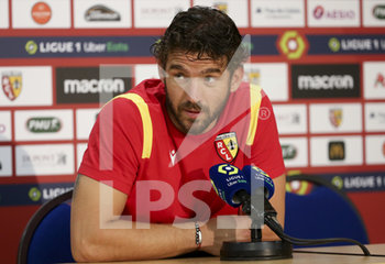 2020-09-19 - Goalkeeper of Lens Jean-Louis Leca during the press conference following the French championship Ligue 1 football match between RC Lens and Girondins de Bordeaux on September 19, 2020 at Stade Bollaert-Delelis in Lens, France - Photo Juan Soliz / DPPI - RC LENS VS GIRONDINS DE BORDEAUX  - FRENCH LIGUE 1 - SOCCER