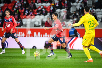 2020-09-25 - Benjamin ANDRE of Lille during the French championship Ligue 1 football match between Lille OSC and FC Nantes on September 25, 2020 at Pierre Mauroy stadium in Villeneuve-d'Ascq near Lille, France - Photo Matthieu Mirville / DPPI - LILLE OSC AND FC NANTES - FRENCH LIGUE 1 - SOCCER