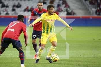 2020-09-25 - Pedro Chirivella of FC Nantes during the French championship Ligue 1 football match between Lille OSC (LOSC) and FC Nantes on September 25, 2020 at Stade Pierre Mauroy in Villeneuve-d'Ascq near Lille, France - Photo Juan Soliz / DPPI - LILLE OSC AND FC NANTES - FRENCH LIGUE 1 - SOCCER
