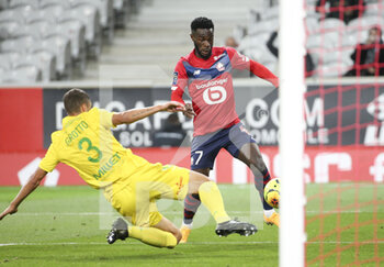 2020-09-25 - Jonathan Bamba of Lille during the French championship Ligue 1 football match between Lille OSC (LOSC) and FC Nantes on September 25, 2020 at Stade Pierre Mauroy in Villeneuve-d'Ascq near Lille, France - Photo Juan Soliz / DPPI - LILLE OSC AND FC NANTES - FRENCH LIGUE 1 - SOCCER
