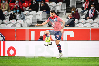 2020-09-25 - Zeki CELIK of Lille during the French championship Ligue 1 football match between Lille OSC and FC Nantes on September 25, 2020 at Pierre Mauroy stadium in Villeneuve-d'Ascq near Lille, France - Photo Matthieu Mirville / DPPI - LILLE OSC AND FC NANTES - FRENCH LIGUE 1 - SOCCER