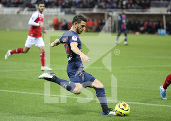 2020-09-27 - Alessandro Florenzi of PSG during the French championship Ligue 1 football match between Stade de Reims and Paris Saint-Germain on September 27, 2020 at Stade Auguste Delaune in Reims, France - Photo Juan Soliz / DPPI - STADE DE REIMS VS PARIS SAINT-GERMAIN - FRENCH LIGUE 1 - SOCCER