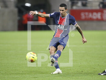 2020-09-27 - Angel Di Maria of PSG during the French championship Ligue 1 football match between Stade de Reims and Paris Saint-Germain on September 27, 2020 at Stade Auguste Delaune in Reims, France - Photo Juan Soliz / DPPI - STADE DE REIMS VS PARIS SAINT-GERMAIN - FRENCH LIGUE 1 - SOCCER